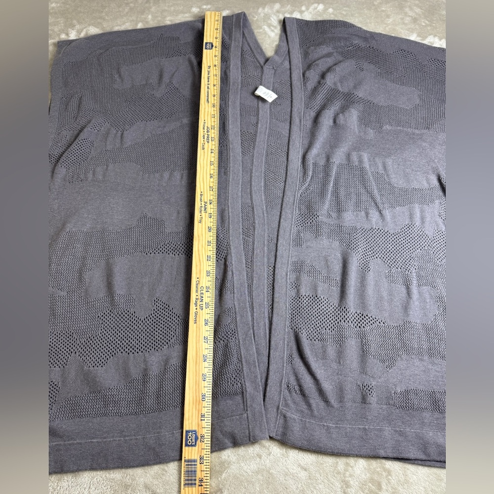 Lululemon Womens Wrap Duster Find Your Light Gray Moonwalk Cotton Silk OSFA Yoga - Picture 13 of 14